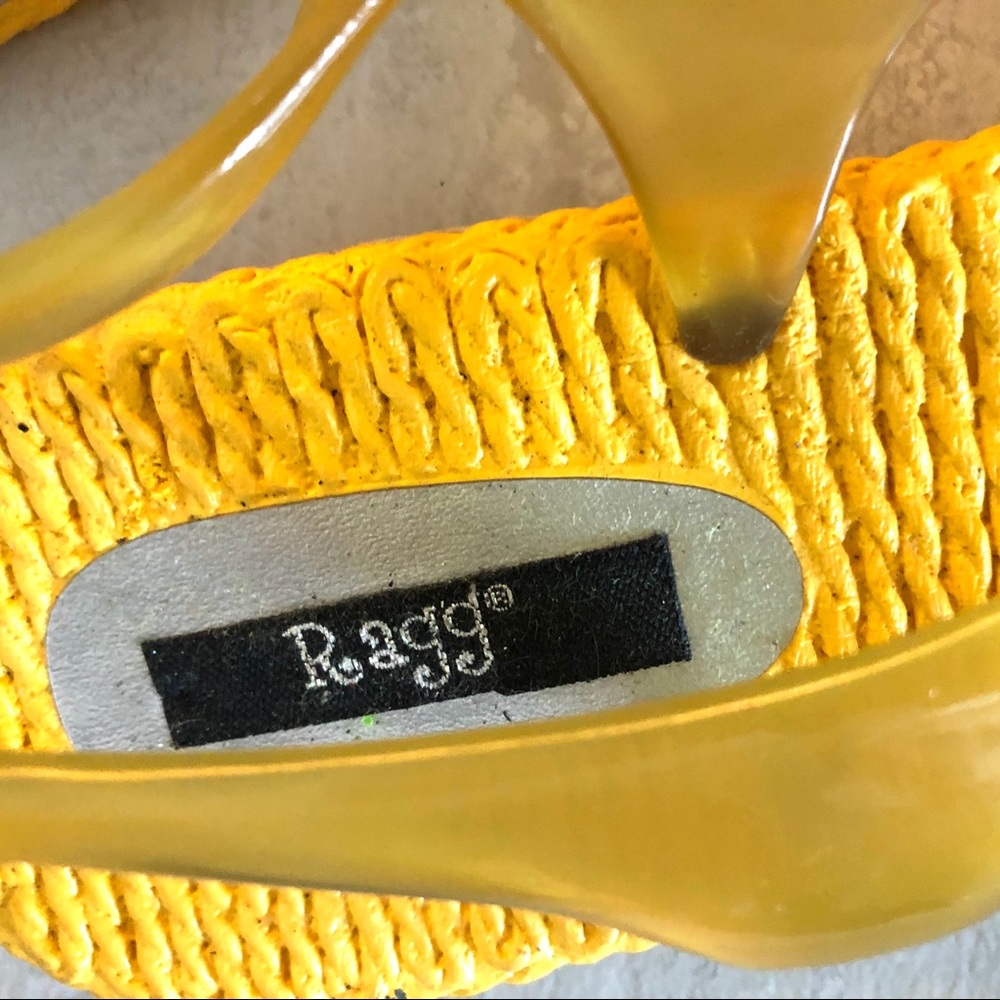 3/$20 Ragg yellow flip flops - Picture 5 of 8
